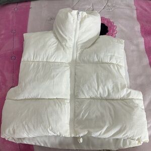 White Puffer Vest